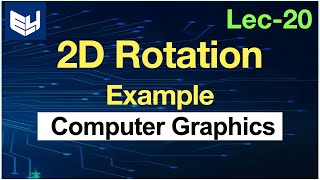 2D Rotation with example  Transformation  CG  Computer Graphics  Lec20  Bhanu Priya [upl. by Ishii]