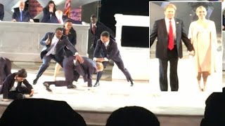 Staging of Shakespeares Julius Caesar Features Trump Getting Assassinated [upl. by Ssor]