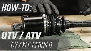 How To Rebuild an ATVUTV CV Axle [upl. by Yekcin758]