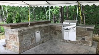 How to Build an Outdoor Kitchen  Modular Panel Assembly [upl. by Mauretta]