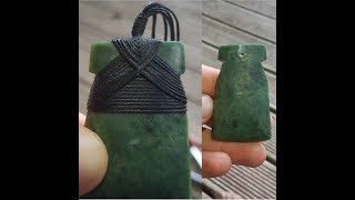 How I Bind a Pounamu Hei Toki [upl. by Hepsibah289]