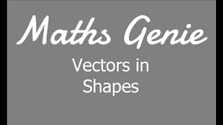 Vectors in Shapes [upl. by Kennard]