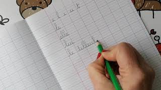 7 Lenchaînement des lettres en écriture cursive [upl. by Esch]