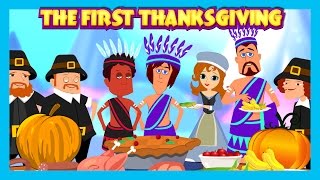 The First Thanksgiving English Story For Kids  The Story Of Thanksgiving [upl. by Ainniz479]