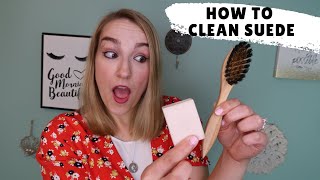 How To Clean Suede in Five Minutes with Two Simple Tools [upl. by Harte]