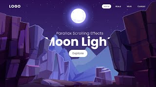 Parallax Scrolling Website  How to Make Website using Html CSS amp Javascript [upl. by Dripps508]