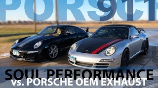 Porsche OEM Exhaust vs SOUL Performance Valved Exhaust  Porsche 911 997 [upl. by Micaela257]