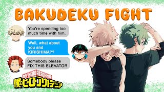 Bakudeku TRAPPED in an ELEVATOR 😬 BNHA Texts  MHA Chat [upl. by Philippine]