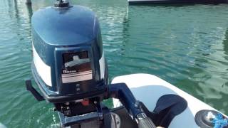 Teste du moteurs Yamaha 4cv 2 temps partit 1 [upl. by Moreland231]