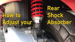 How to Adjust your Rear Shock Absorber [upl. by Yhtimit]