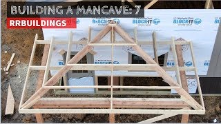 Building a Mancave 7 Framing a hipped porch [upl. by Marchall]