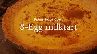 3 EGG MILK TART [upl. by Rosenwald]