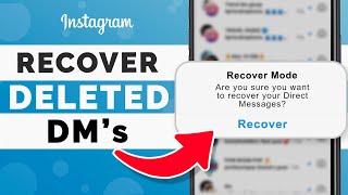 How to Recover Deleted Messages on Instagram in 2022  Instagram DMs [upl. by Ydderf]