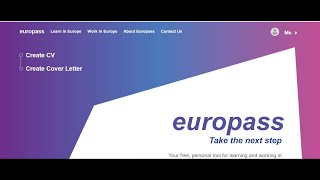 CREATE A CV USING EUROPASS  STEP BY STEP GUIDE [upl. by Riccardo]