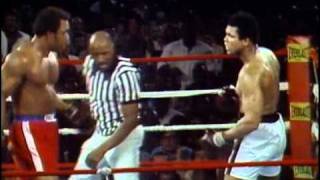 George Foreman vs Muhammad Ali  Oct 30 1974  Entire fight  Rounds 1  8 amp Interview [upl. by Anertal]