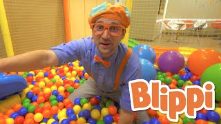 Learning With Blippi At An Indoor Playground For Kids  Educational Videos For Toddlers [upl. by Marlie601]