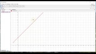 Geogebra Funksjon med definisjonsmengde [upl. by Venu]