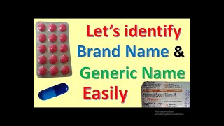 Generic name amp Brand name of a drugmedicine [upl. by Eduj171]