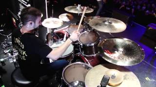 August Burns Red  quotMarianas Trenchquot MATT GREINER DRUM VIEW LIVE [upl. by Arihat]