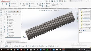 How to design Acme thread in solidworks [upl. by Shawn626]