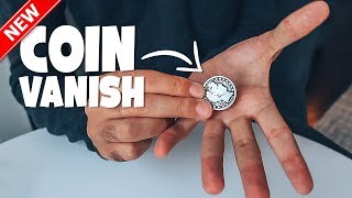 Vanish ANY Coin Instantly Coin Magic Tutorial [upl. by Boutis134]