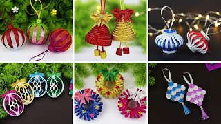 6 DIY Christmas Ornaments Decoration Ideas  Christmas Tree Decorations  Christmas Crafts [upl. by Ardnek]