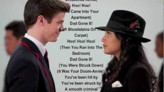 Glee Smooth Criminal Lyrics [upl. by Aiykan]