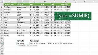 How to use the SUMIF function in Microsoft Excel [upl. by Rustice]