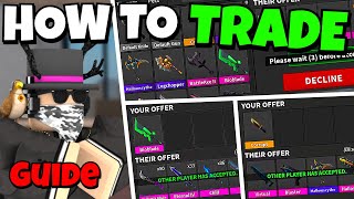 HOW TO TRADE IN MM2 Murder Mystery 2 [upl. by Barclay283]