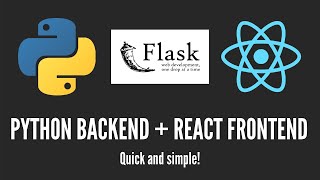 How to Create a Flask  React Project  Python Backend  React Frontend [upl. by Ahselrac]