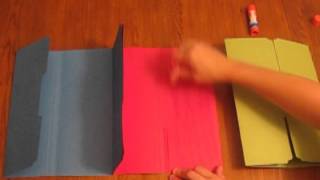 How to make a TriFolder Lapbookmpg [upl. by Torie]