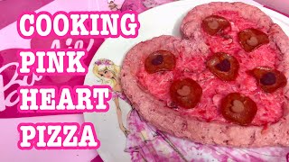 COOKING PINK HEART PIZZA♡ AZUSA BARBIE [upl. by Nali]