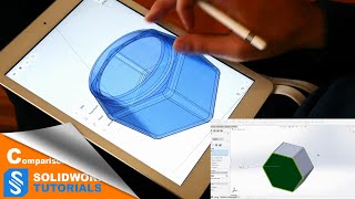 Creating a part in Shapr 3D and SolidWorks Product Review [upl. by Ahsinid]