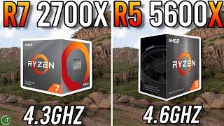 Ryzen 7 2700X vs Ryzen 5 5600X  RTX 3070 [upl. by Etrem702]