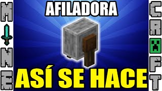 COMO HACER LA AFILADORA EN MINECRAFT [upl. by Alejo]