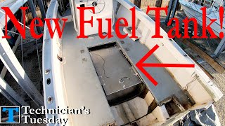 Does Your Boat Need A New Fuel Tank Lets Install One [upl. by Moraj]