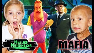 SECRET Mafia At Hello Neighbor HOUSE Hello Neighbor and Mafia VS Tannerites Family [upl. by Aimo]