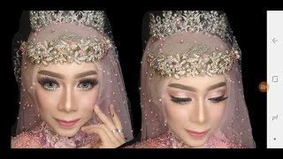 Tutorial hijab pengantin barbie [upl. by Guenevere]