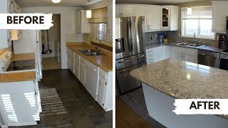 Living in a Remodel  Kitchen Wall Removal  Renovation Timelapse [upl. by Mauricio]