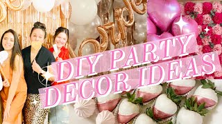 NEW INEXPENSIVE DIY PARTY DECORATING IDEAS  DOLLAR TREE PARTY DECOR  SPRINGS SOULFUL HOME [upl. by Aerdnwahs992]