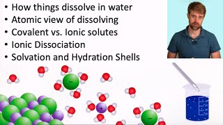 Aqueous Solutions Dissolving and Solvation [upl. by Esil]