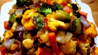 Easy Oven Roasted Vegetables Recipe [upl. by Aelat649]