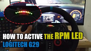 How to active RPM LED Logitech G29  Fanaled [upl. by Rigby]