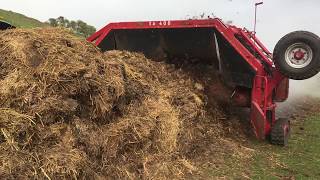 Windrow Turning Manure  Turning Muck [upl. by Adel]