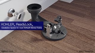 Quick Skirted Toilet Installation KOHLER ReadyLock [upl. by Odoric]