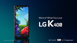 LG K40S Product Video [upl. by Standush872]