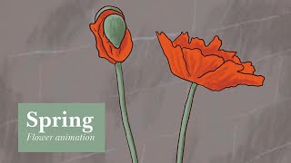 Spring  Blooming flowers animation [upl. by Gapin736]