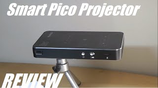 REVIEW Akaso WT50 Smart Mini DLP Pico Pocket Projector Android WiFi Bluetooth [upl. by Bock]