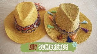 DIY Sombreros perfectos para el verano y viajar  DIY easy Hats [upl. by Rehpretsirhc]