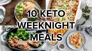 10 Easy Keto Dinner Meals for Busy Weeknights [upl. by Croydon]